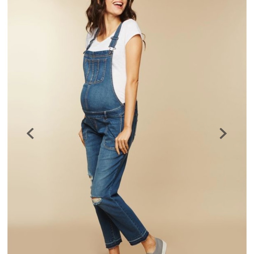 Maternity Denim Overalls